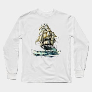 Segelschiff Long Sleeve T-Shirt